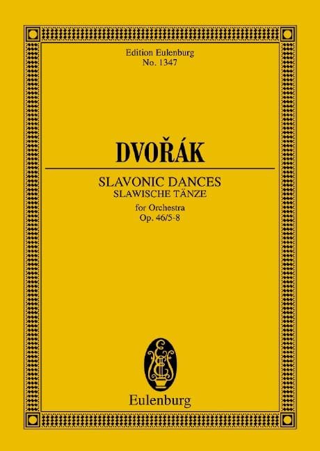 Slavonic Dances op. 46/5-8 B 83 德弗札克 斯拉夫舞曲 總譜 歐伊倫堡版 | 小雅音樂 Hsiaoya Music