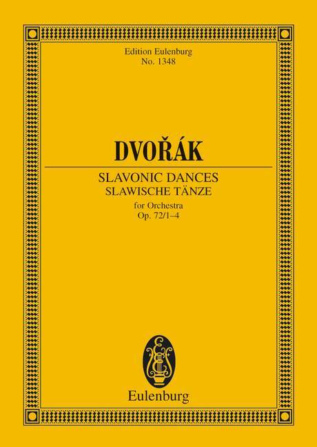 Slavonic Dances op. 72/1-4 B 147 德弗札克 斯拉夫舞曲 總譜 歐伊倫堡版 | 小雅音樂 Hsiaoya Music