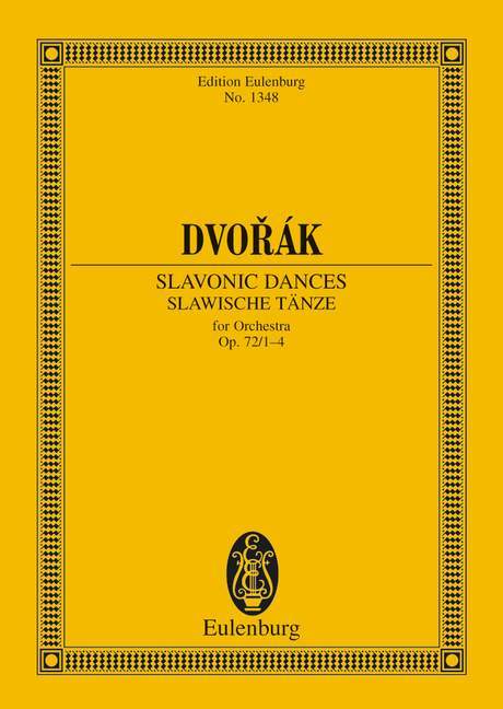 Slavonic Dances op. 72/1-4 B 147 德弗札克 斯拉夫舞曲 總譜 歐伊倫堡版 | 小雅音樂 Hsiaoya Music
