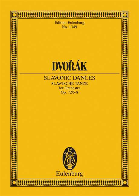 Slavonic Dances op. 72/5-8 B 147 德弗札克 斯拉夫舞曲 總譜 歐伊倫堡版 | 小雅音樂 Hsiaoya Music