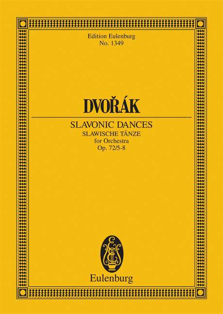 Slavonic Dances op. 72/5-8 B 147 德弗札克 斯拉夫舞曲 總譜 歐伊倫堡版 | 小雅音樂 Hsiaoya Music