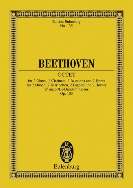 Octet Eb major op. 103 貝多芬 八重奏大調 總譜 歐伊倫堡版 | 小雅音樂 Hsiaoya Music