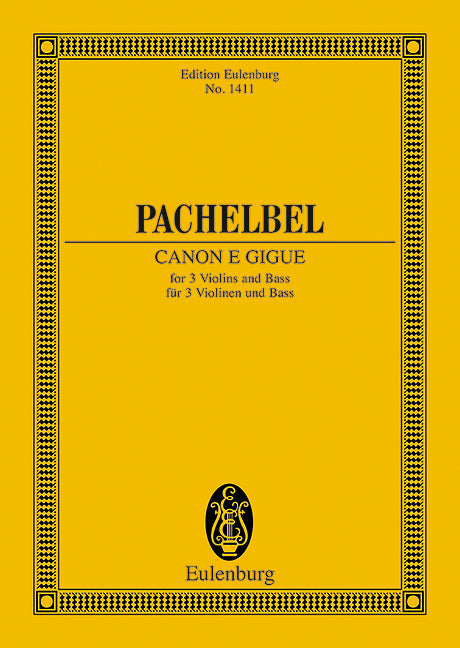 Canon e Gigue 帕海貝爾約翰 卡農基格 總譜 歐伊倫堡版 | 小雅音樂 Hsiaoya Music