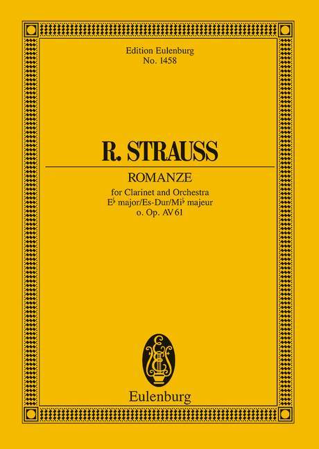 Romanze Eb major o. Op. AV. 61 史特勞斯理查 浪漫曲 大調 總譜 歐伊倫堡版 | 小雅音樂 Hsiaoya Music