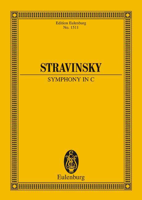 Symphony in C for orchestra 斯特拉溫斯基．伊果 交響曲 管弦樂團 總譜 歐伊倫堡版 | 小雅音樂 Hsiaoya Music
