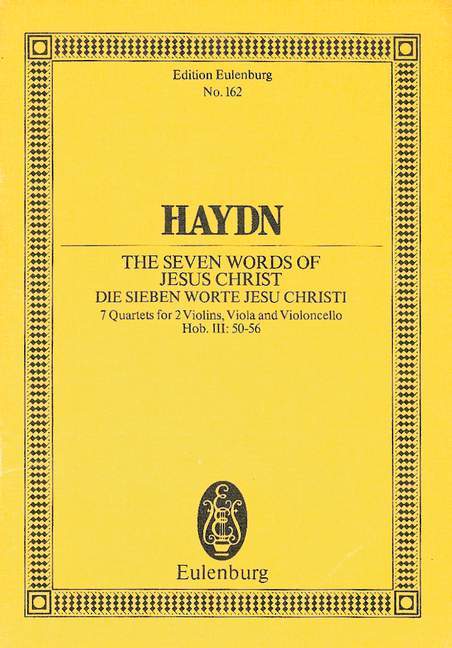 The seven words of Jesus Christ op. 51 Hob. III: 50-56 7 String Quartets 海頓 耶穌最後七言 弦樂四重奏 總譜 歐伊倫堡版 | 小雅音樂 Hsiaoya Music