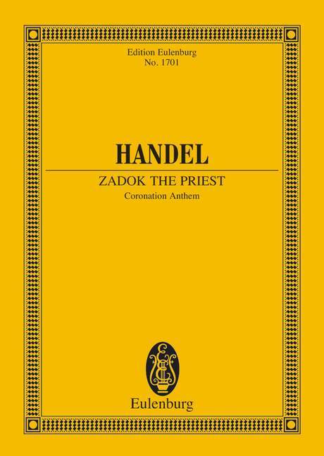 Zadok the Priest HWV 258 Coronation Anthem 韓德爾 頌歌 總譜 歐伊倫堡版 | 小雅音樂 Hsiaoya Music