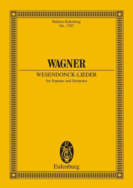 Wesendonck-Lieder WWV 91 A 華格納．理查 歌曲 總譜 歐伊倫堡版 | 小雅音樂 Hsiaoya Music