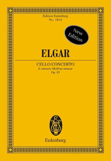 Cello Concerto E minor op. 85 艾爾加 大提琴協奏曲小調 總譜 歐伊倫堡版 | 小雅音樂 Hsiaoya Music