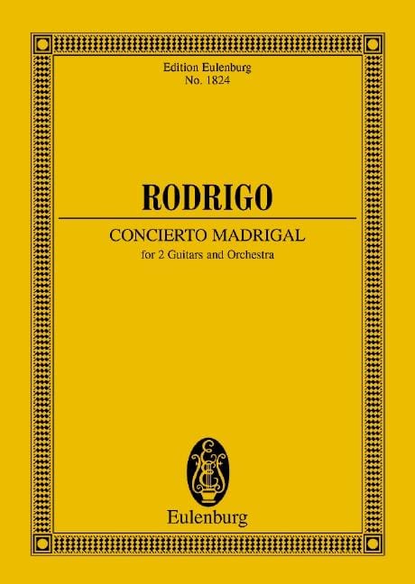 Concierto Madrigal 羅德利哥 牧歌 總譜 歐伊倫堡版 | 小雅音樂 Hsiaoya Music