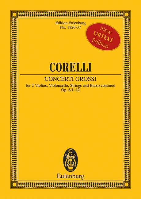 Concerti grossi op. 6/1-12 柯雷里阿爾坎傑羅 音樂會 總譜 歐伊倫堡版 | 小雅音樂 Hsiaoya Music