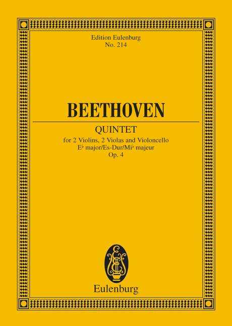 Quintet Eb major op. 4 貝多芬 弦樂五重奏大調 歐伊倫堡版 | 小雅音樂 Hsiaoya Music
