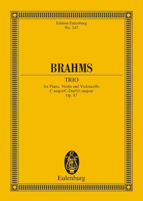 Piano Trio C major op. 87 布拉姆斯 鋼琴三重奏大調 總譜 歐伊倫堡版 | 小雅音樂 Hsiaoya Music