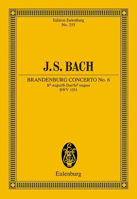 Brandenburg Concerto No. 6 Bb major BWV 1051 巴赫約翰‧瑟巴斯提安 布蘭登堡協奏曲 大調 總譜 歐伊倫堡版 | 小雅音樂 Hsiaoya Music
