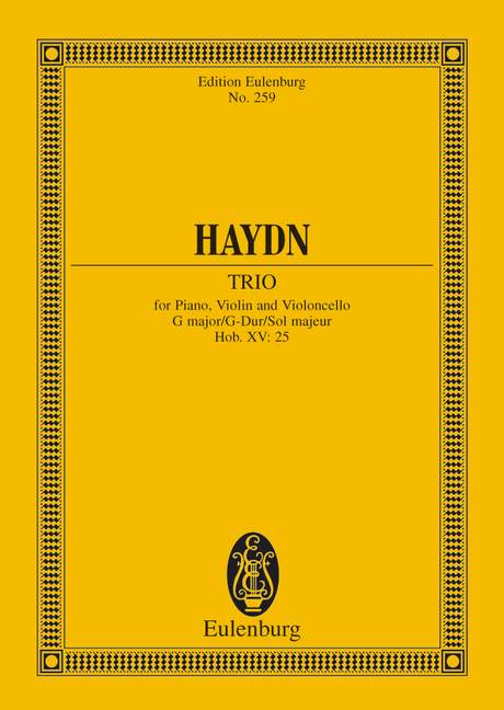Piano Trio G major Hob. XV: 25 with Rondo all'Ongarese 海頓 鋼琴三重奏大調迴旋曲 歐伊倫堡版 | 小雅音樂 Hsiaoya Music