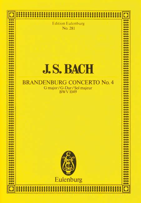 Brandenburg Concerto No. 4 G major BWV 1049 巴赫約翰‧瑟巴斯提安 布蘭登堡協奏曲 大調 總譜 歐伊倫堡版 | 小雅音樂 Hsiaoya Music