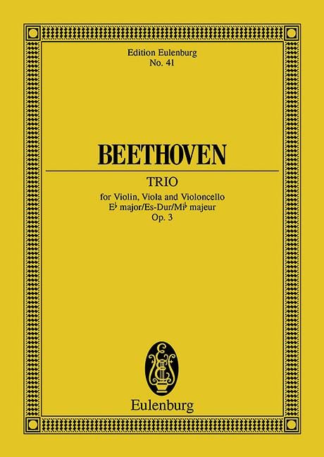 String Trio Eb major op. 3 貝多芬 弦樂三重奏大調 總譜 歐伊倫堡版 | 小雅音樂 Hsiaoya Music