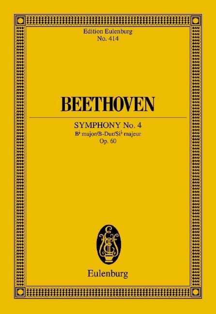Symphony No. 4 Bb major op. 60 貝多芬 交響曲 大調 總譜 歐伊倫堡版 | 小雅音樂 Hsiaoya Music