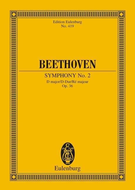Symphony No. 2 D major op. 36 貝多芬 交響曲 大調 總譜 歐伊倫堡版 | 小雅音樂 Hsiaoya Music
