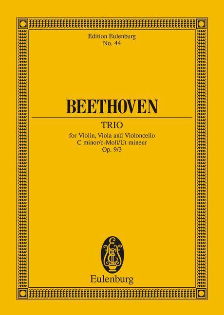 Trio C minor op. 9/3 貝多芬 三重奏小調 總譜 歐伊倫堡版 | 小雅音樂 Hsiaoya Music