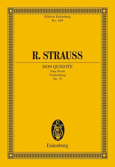 Don Quixote op. 35 TrV 184 Tone Poem 史特勞斯理查 唐吉訶德 交響詩 總譜 歐伊倫堡版 | 小雅音樂 Hsiaoya Music