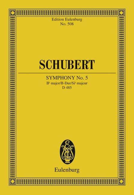 Symphony No. 5 Bb major D 485 舒伯特 交響曲 大調 總譜 歐伊倫堡版 | 小雅音樂 Hsiaoya Music