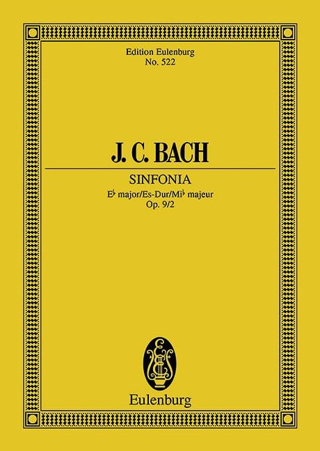 Symphony Eb major op. 9/2 巴赫約翰‧克里斯提安 交響曲大調 總譜 歐伊倫堡版 | 小雅音樂 Hsiaoya Music