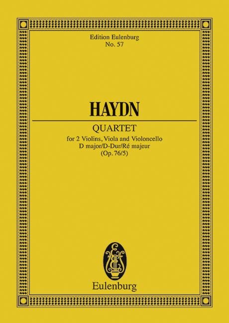 String Quartet D major, Celebrated Largo op. 76/5 Hob. III: 79 Erdödy-Quartet No. 5 海頓 弦樂四重奏大調 四重奏 總譜 歐伊倫堡版 | 小雅音樂 Hsiaoya Music