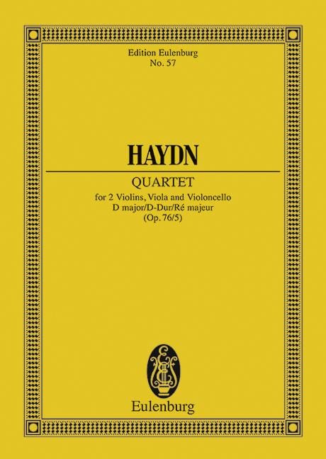 String Quartet D major, Celebrated Largo op. 76/5 Hob. III: 79 Erdödy-Quartet No. 5 海頓 弦樂四重奏大調 四重奏 總譜 歐伊倫堡版 | 小雅音樂 Hsiaoya Music