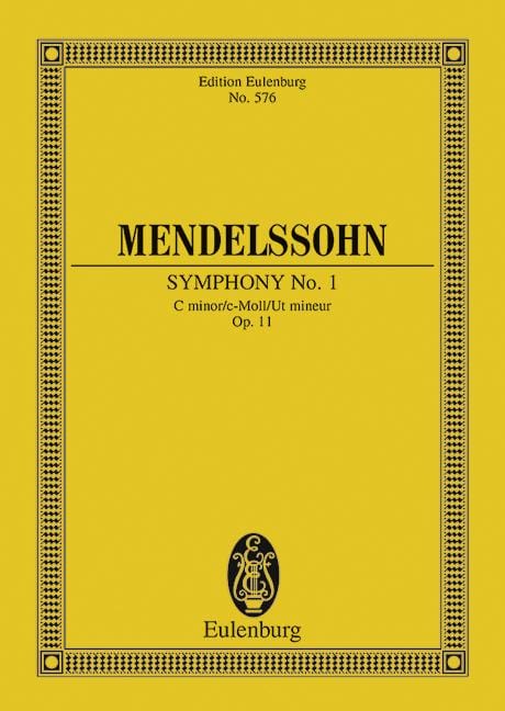 Symphony No. 1 C minor op. 11 孟德爾頌．菲利克斯 交響曲 小調 總譜 歐伊倫堡版 | 小雅音樂 Hsiaoya Music