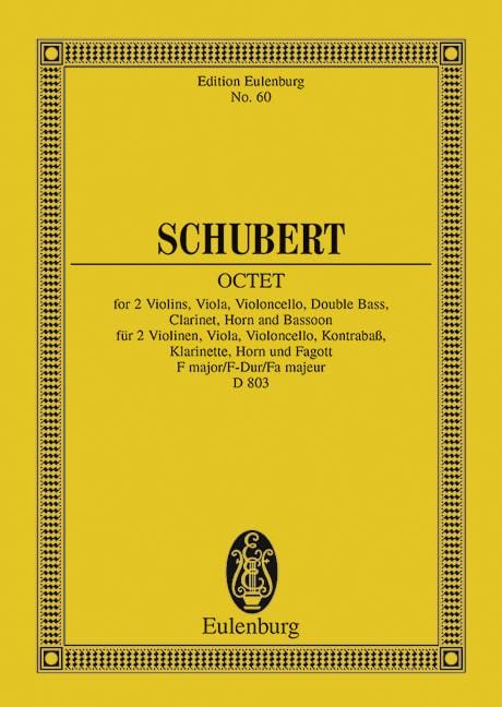 Octet F major op. 166 D 803 舒伯特 八重奏大調 總譜 歐伊倫堡版 | 小雅音樂 Hsiaoya Music