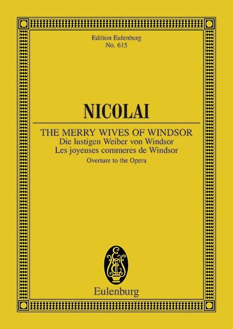 The Merry Wives of Windsor Overture to the Opera 尼可萊 溫莎的風流婦人序曲 歌劇 總譜 歐伊倫堡版 | 小雅音樂 Hsiaoya Music