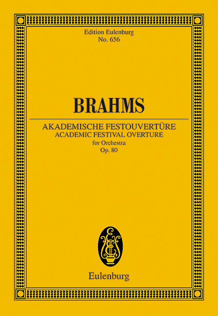Academic Festival Overture op. 80 布拉姆斯 大學慶典序曲 總譜 歐伊倫堡版 | 小雅音樂 Hsiaoya Music