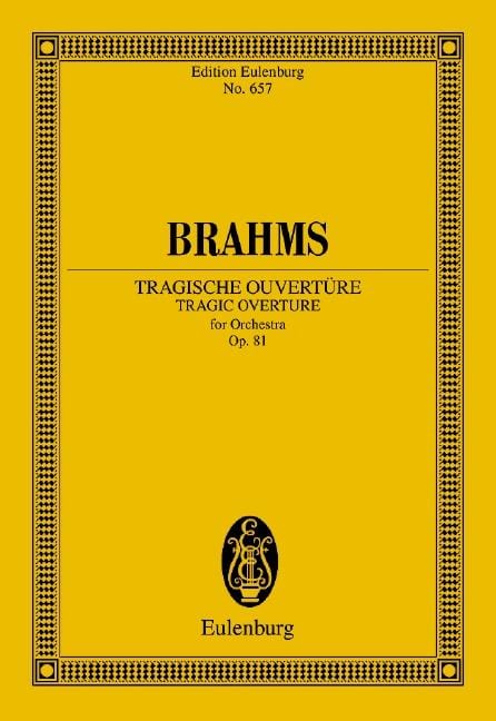 Tragic Overture op. 81 布拉姆斯 悲劇序曲 總譜 歐伊倫堡版 | 小雅音樂 Hsiaoya Music