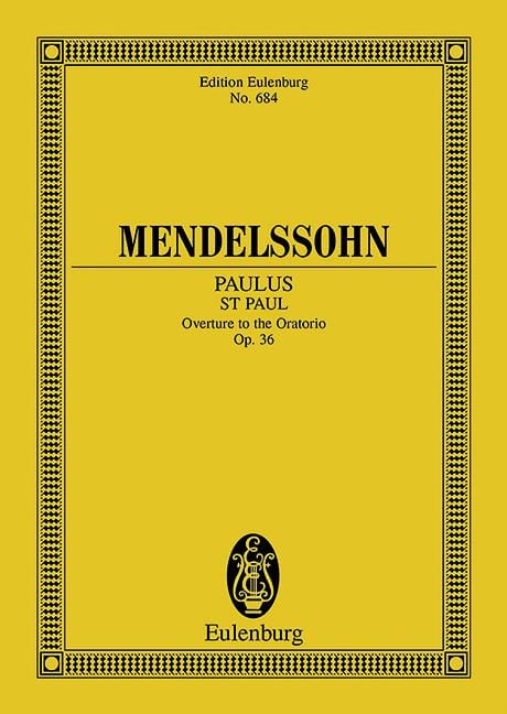 St. Paul op. 36 Overture to the Oratorio 孟德爾頌．菲利克斯 聖保羅 序曲 神劇 總譜 歐伊倫堡版 | 小雅音樂 Hsiaoya Music