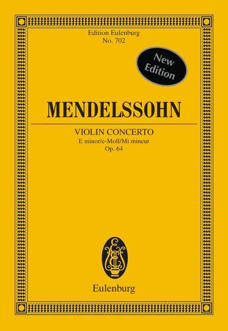 Concerto E minor op. 64 孟德爾頌．菲利克斯 協奏曲小調 總譜 歐伊倫堡版 | 小雅音樂 Hsiaoya Music