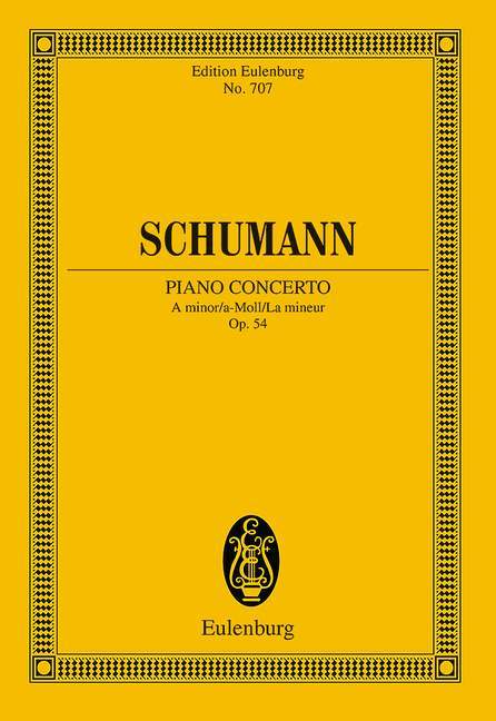 Piano Concerto A minor op. 54 舒曼．羅伯特 鋼琴協奏曲小調 總譜 歐伊倫堡版 | 小雅音樂 Hsiaoya Music