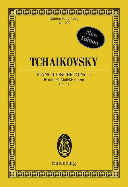 Concerto No. 1 Bb minor op. 23 CW 53 柴科夫斯基．彼得 協奏曲 小調 總譜 歐伊倫堡版 | 小雅音樂 Hsiaoya Music