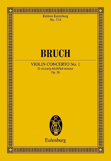Violin Concerto No. 1 G minor op. 26 布魯赫 小提琴協奏曲 小調 總譜 歐伊倫堡版 | 小雅音樂 Hsiaoya Music