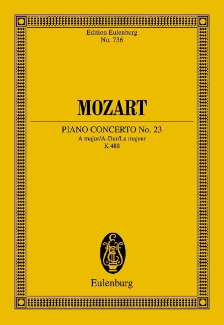 Concerto No. 23 A major KV 488 莫札特 協奏曲 大調 總譜 歐伊倫堡版 | 小雅音樂 Hsiaoya Music
