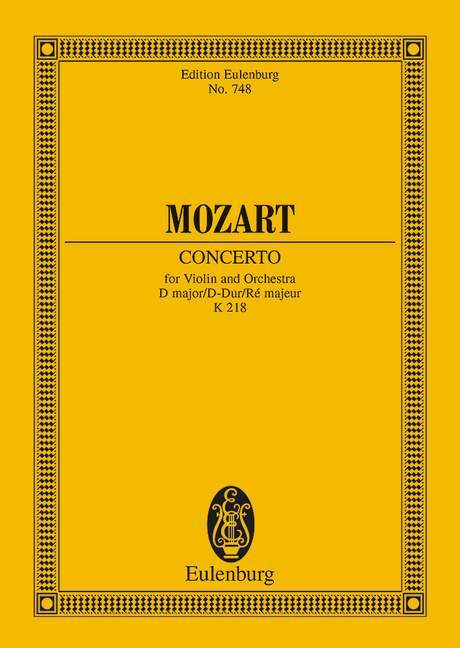 Concerto D Major KV 218 莫札特 協奏曲大調 小提琴加鋼琴 歐伊倫堡版 | 小雅音樂 Hsiaoya Music