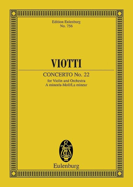 Concerto No. 22 A minor 韋歐第 協奏曲 小調 總譜 歐伊倫堡版 | 小雅音樂 Hsiaoya Music