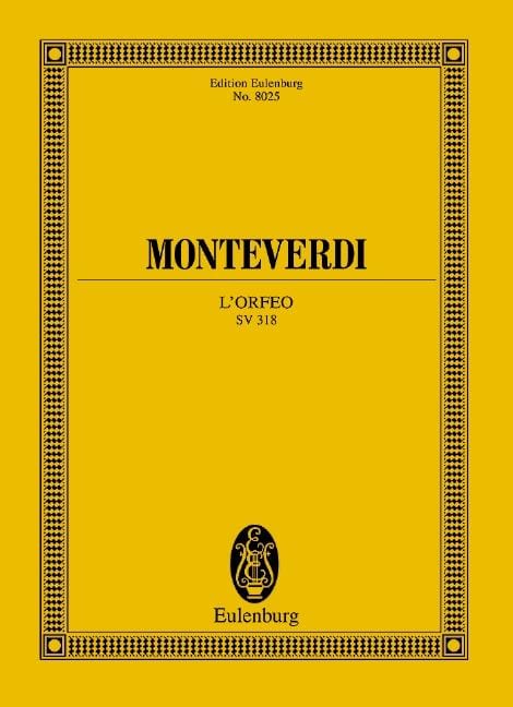 L'Orfeo SV 318 Favola in Musica 蒙特威爾第 總譜 歐伊倫堡版 | 小雅音樂 Hsiaoya Music