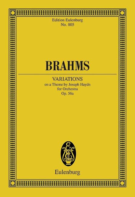 Variations on a Theme of Haydn op. 56a (Variations on the St. Anthony Chorale) 布拉姆斯 變奏曲 主題 變奏曲 聖詠合唱 總譜 歐伊倫堡版 | 小雅音樂 Hsiaoya Music