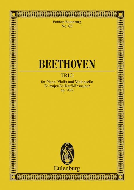 Piano Trio No. 6 Eb major op. 70/2 貝多芬 鋼琴三重奏 大調 總譜 歐伊倫堡版 | 小雅音樂 Hsiaoya Music