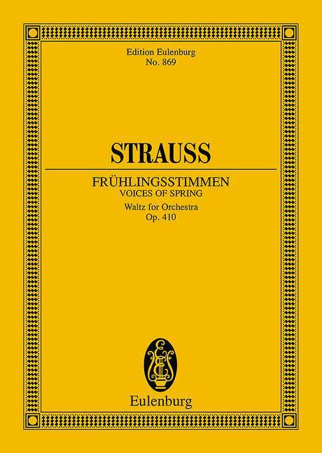 Voices of Spring op. 410 Waltz for Orchestra 史特勞斯．約翰 春之聲 圓舞曲管弦樂團 總譜 歐伊倫堡版 | 小雅音樂 Hsiaoya Music
