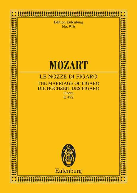 The Marriage of Figaro KV 492 Le Nozze di Figaro 莫札特 費加洛婚禮 總譜 歐伊倫堡版 | 小雅音樂 Hsiaoya Music