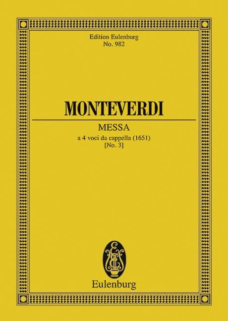Messa Nr. III in g M xvi, 1 蒙特威爾第 總譜 歐伊倫堡版 | 小雅音樂 Hsiaoya Music