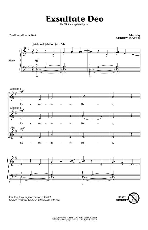 Exsultate Deo | 小雅音樂 Hsiaoya Music