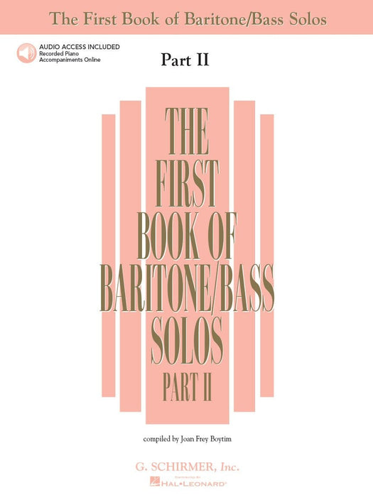 The First Book of Baritone/Bass Solos - Part II Book/Online Audio 獨奏 | 小雅音樂 Hsiaoya Music